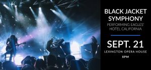 Musicians performing on stage - Black Jacket Symphony will perform Eagles' Hotel California on Sept. 21 at 8pm