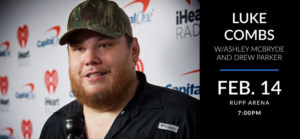 Luke Combs at an Interview - Luke Combs with Ashley McBryde and Drew Parker come to Rupp Arena on Feb. 14