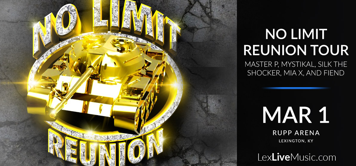 No Limit Reunion Tour - Master P, Mystikal, Silkk the Shocker, Mia X, and Fiend - March 1 - Rupp Arena Lexington, Ky