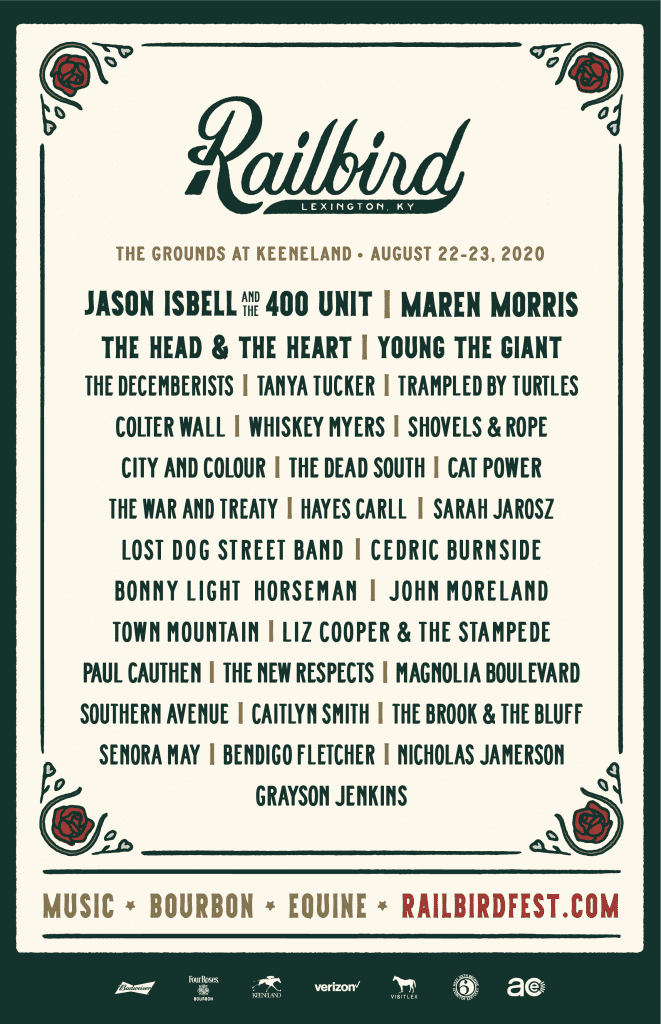 Railbird 2020 Artist Lineup